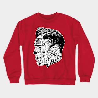 psychobilly face Crewneck Sweatshirt